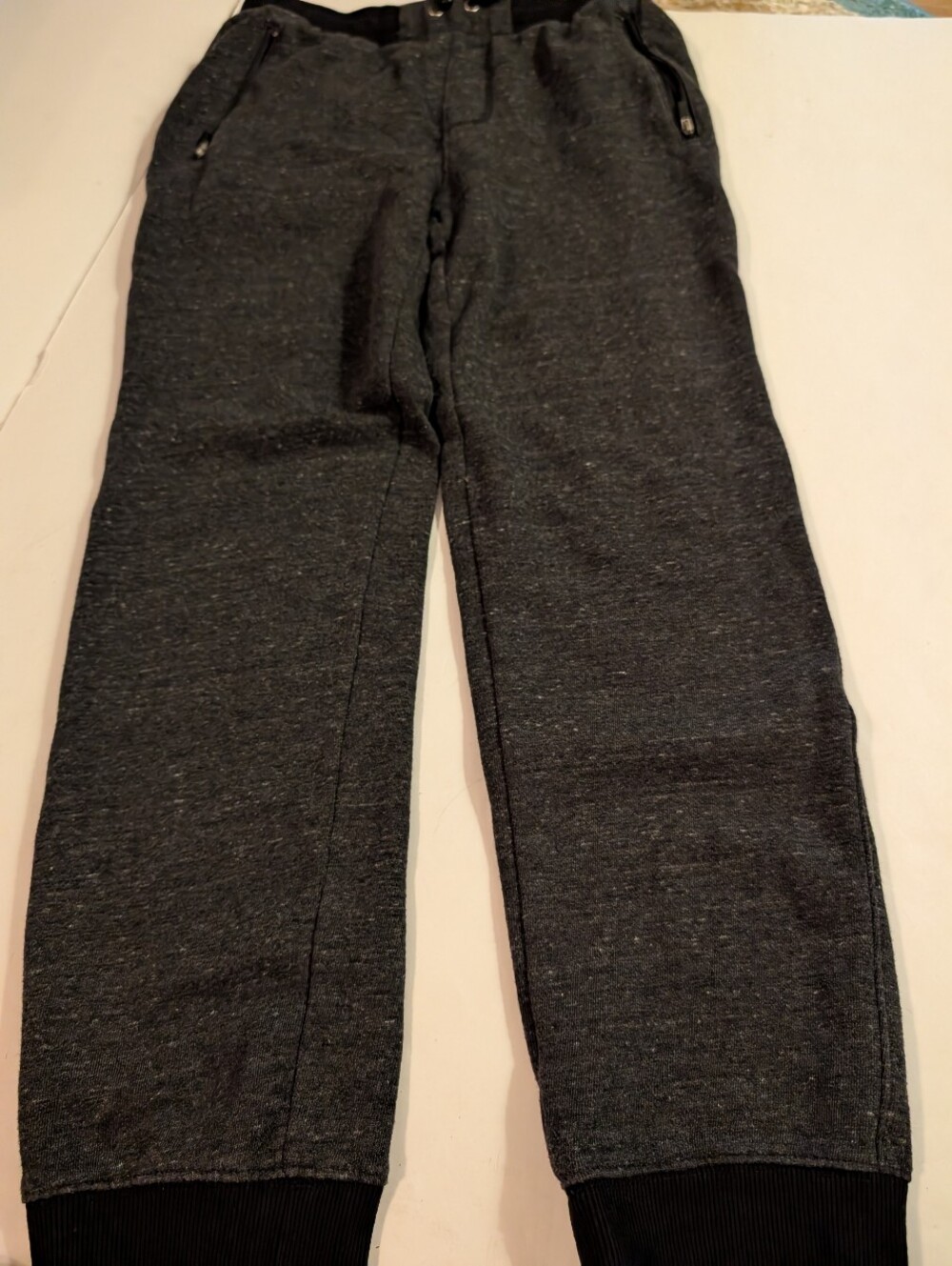 Old Navy Black and Heather Gray Fleece-Lined Sweat Pants Sz XL 14-16